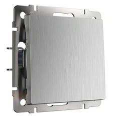 Изображение Выключатель одноклавишный проходной (cеребряный рифленый) W1112009